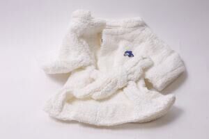 Cabbage Patch Kids White Bath Robe by Homespun Toy Doll Clothing ~ 260205-WH 949